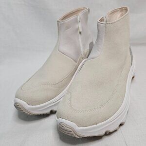 Sorel Kinetic Waterproof Side Zip Boots Sea Salt Suede NL4825191 Womens Size 9.5